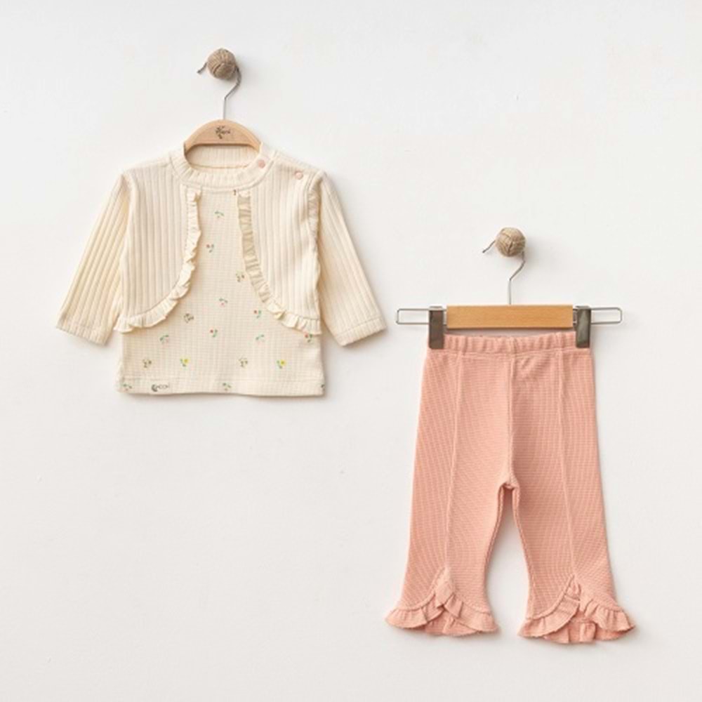 DbMoon 1047 Flowers Bolero 2li Takım