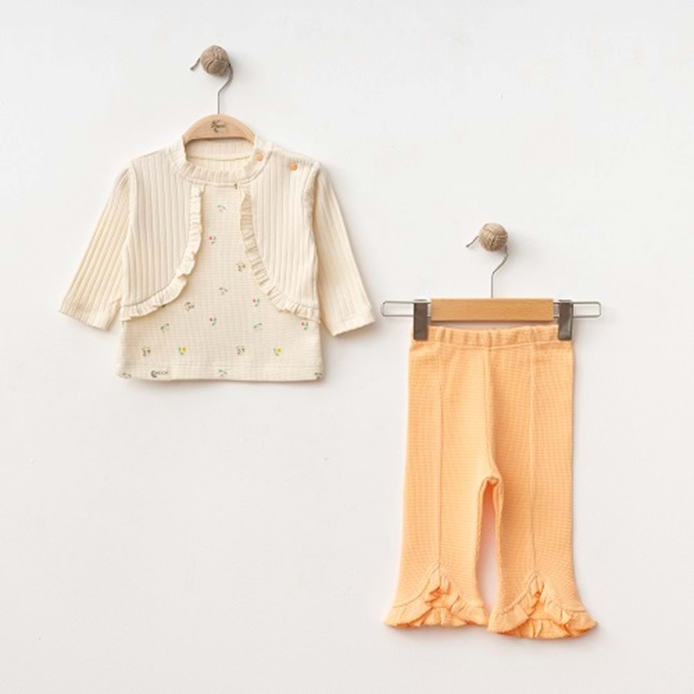 DbMoon 1047 Flowers Bolero 2li Takım