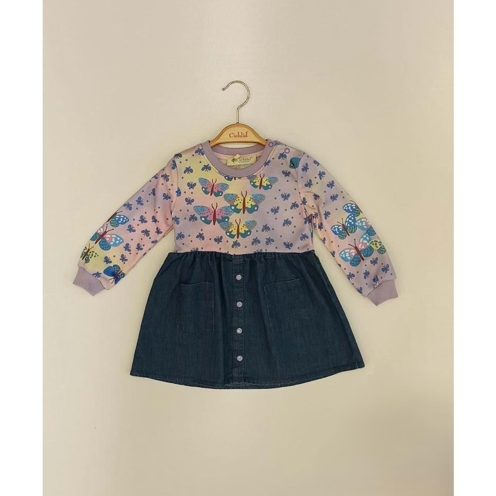 Cichlid 3302-006 Baskılı Elbise