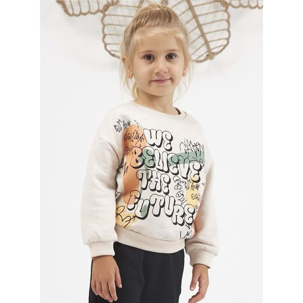 Cichlid 3601-070 Bebek Sweatshirt 18-24 Ay TAŞ