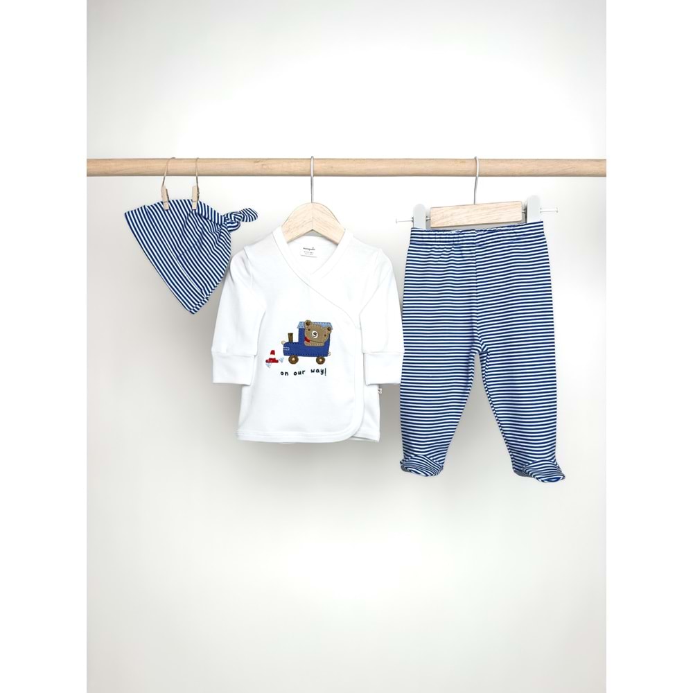 Minipolo Ulaş 3lü Erkek Zıbın Seti