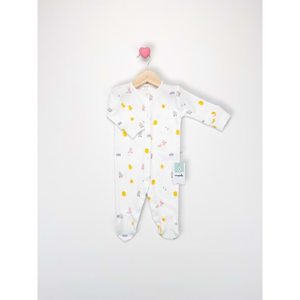 Minipolo Künk Kız Bebek Tulum 6-9 Ay ASORTİ