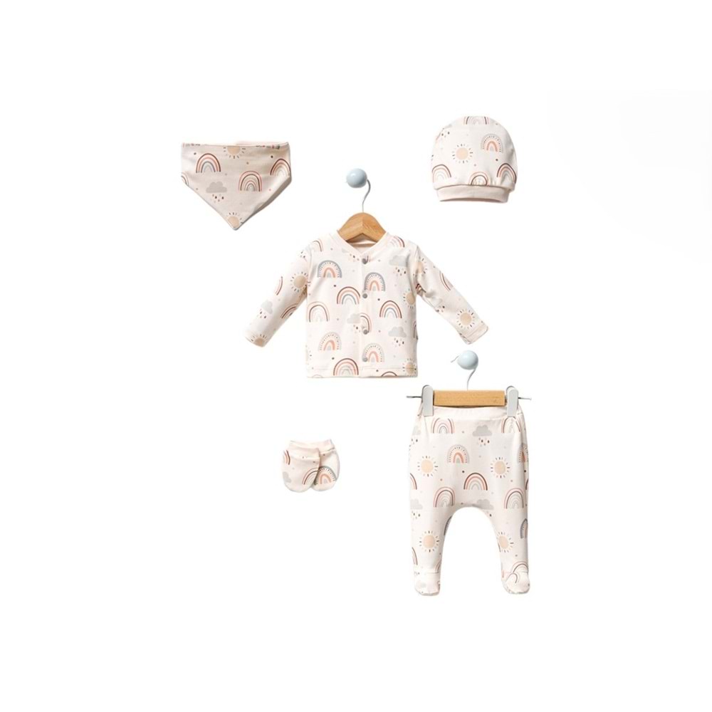 By Bubbles 5009 Gökkuşağı 5li Set 0-3 Ay KEMİK