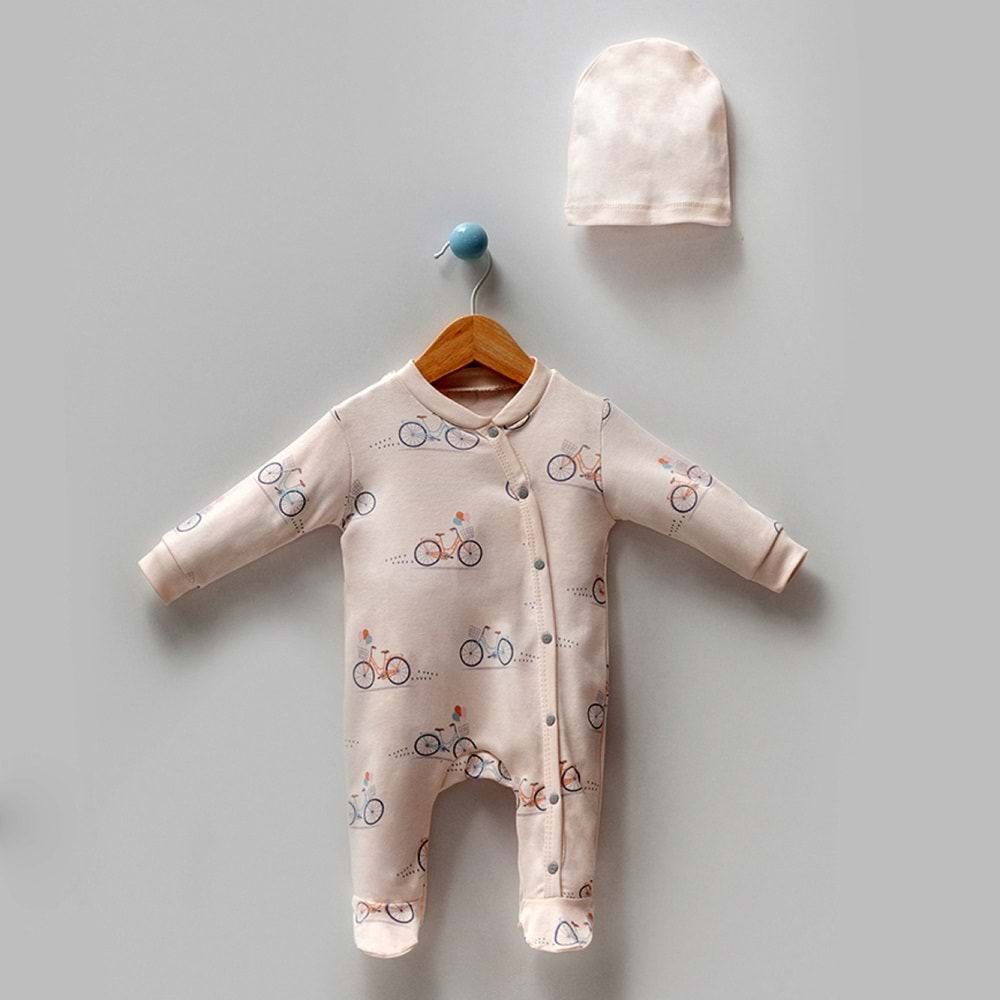 By Bubbles 1013 Bisiklet Patikli Tulum 3-6 Ay KEMİK