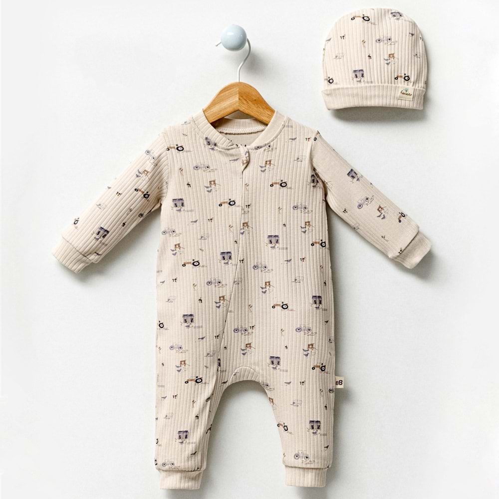 By Bubbles 3009 Farmer Fermuarlı Patiksiz Tulum