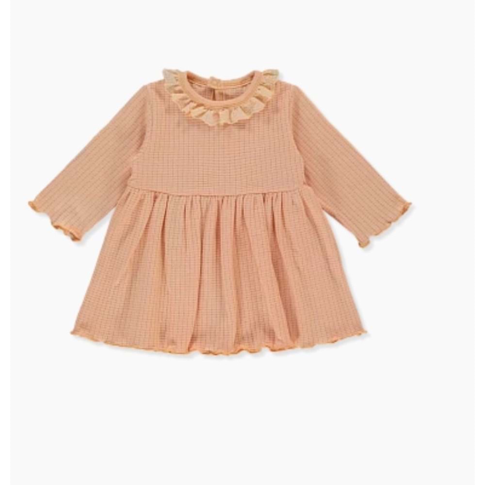 Bebetto K-4563 Kaşkorse Elbise 3-6 Ay ORANJ