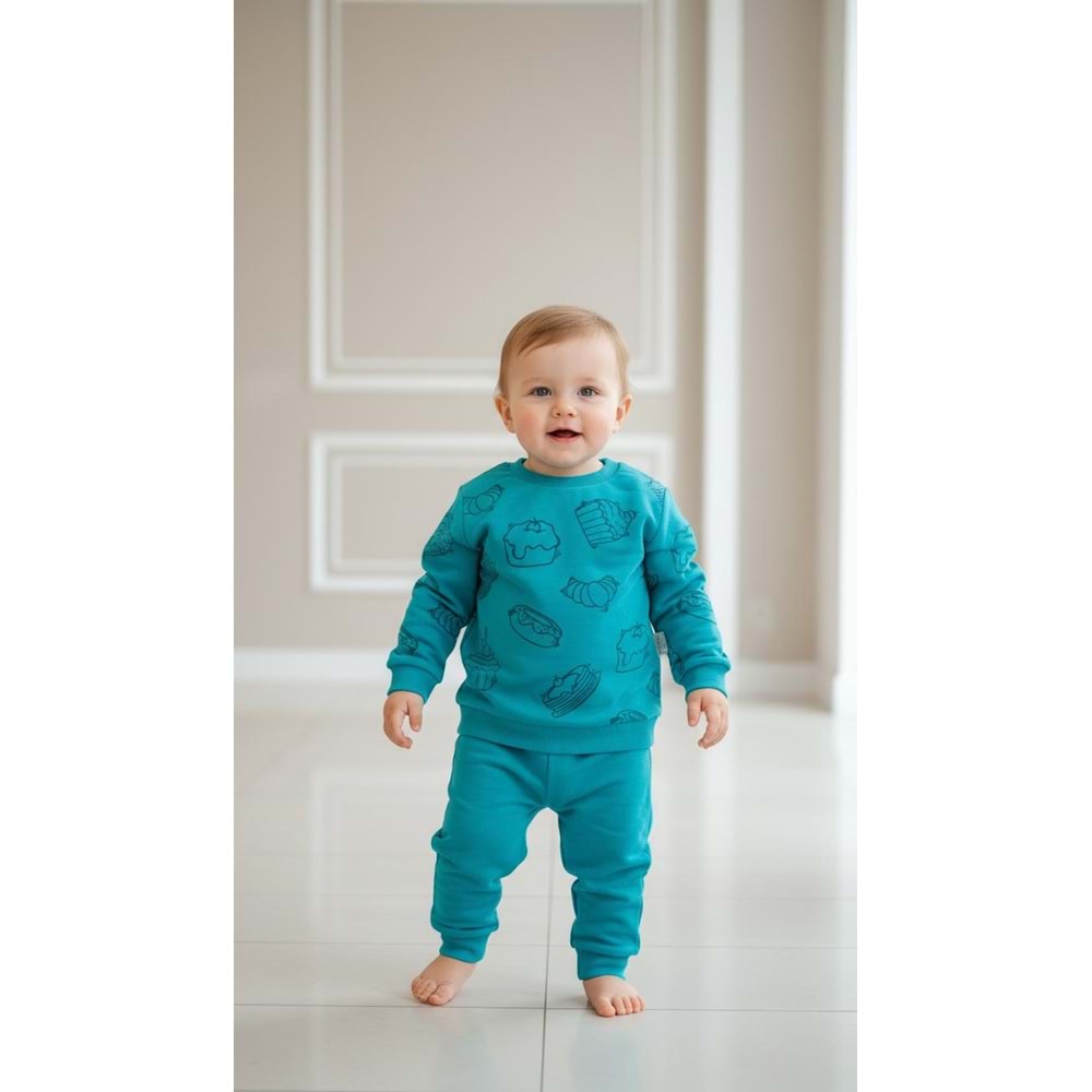 Bebellom 1188 Cap Cake 2li Takım 5-6 Yaş TURKUAZ