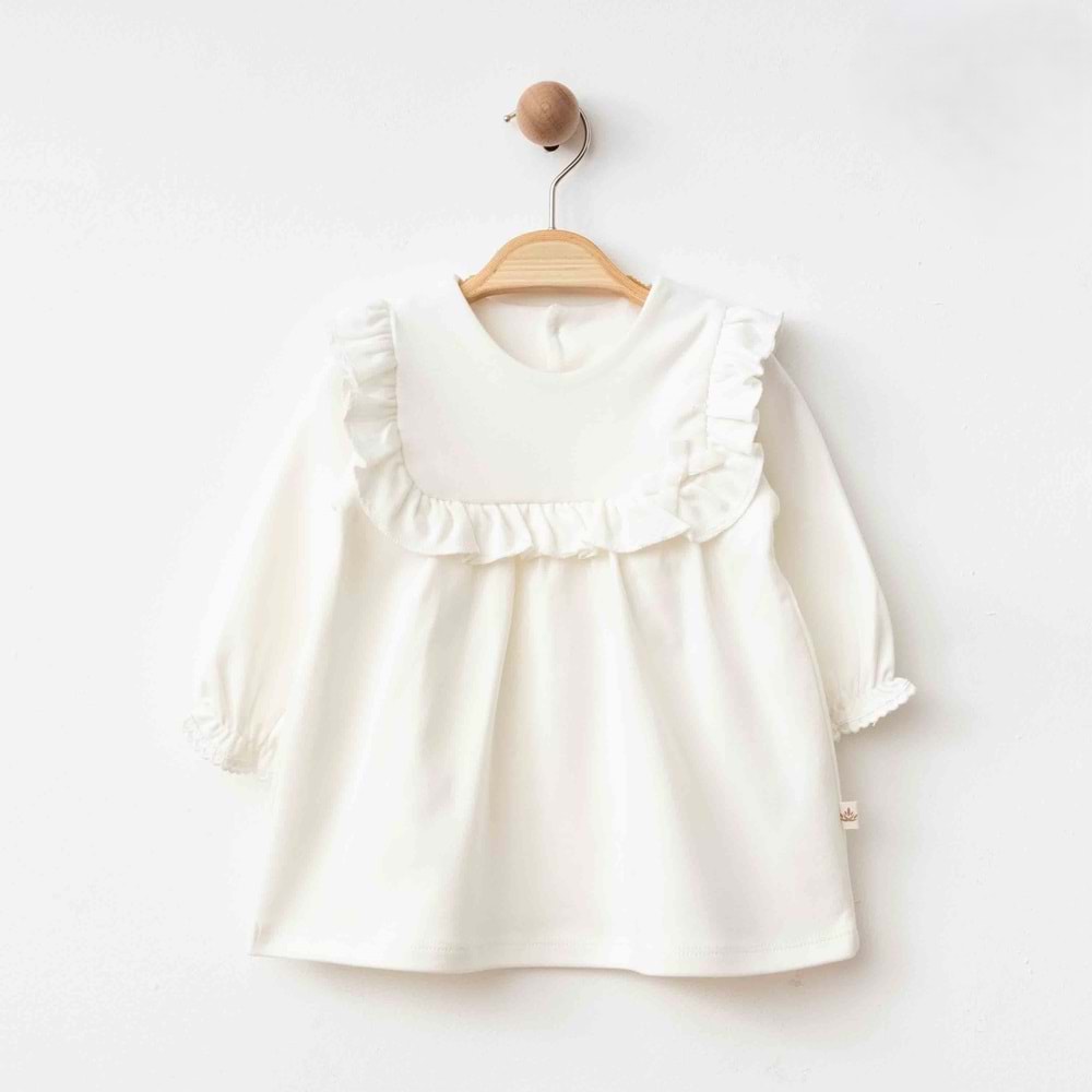 Eslenza Baby Esl-0097 Elbise 6 Ay BEYAZ