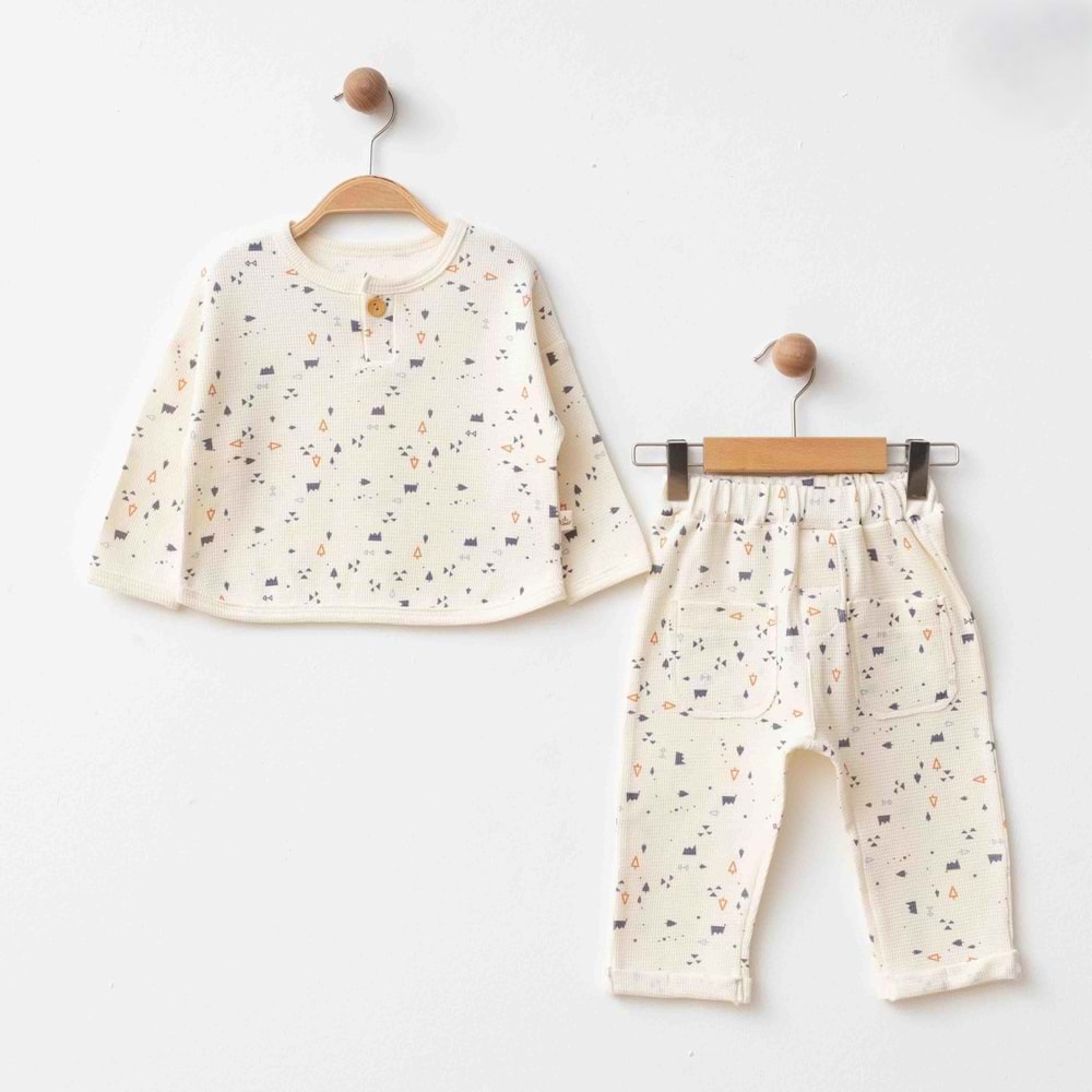 Eslenza Baby Esl-2079 Waffle 2'li Takım