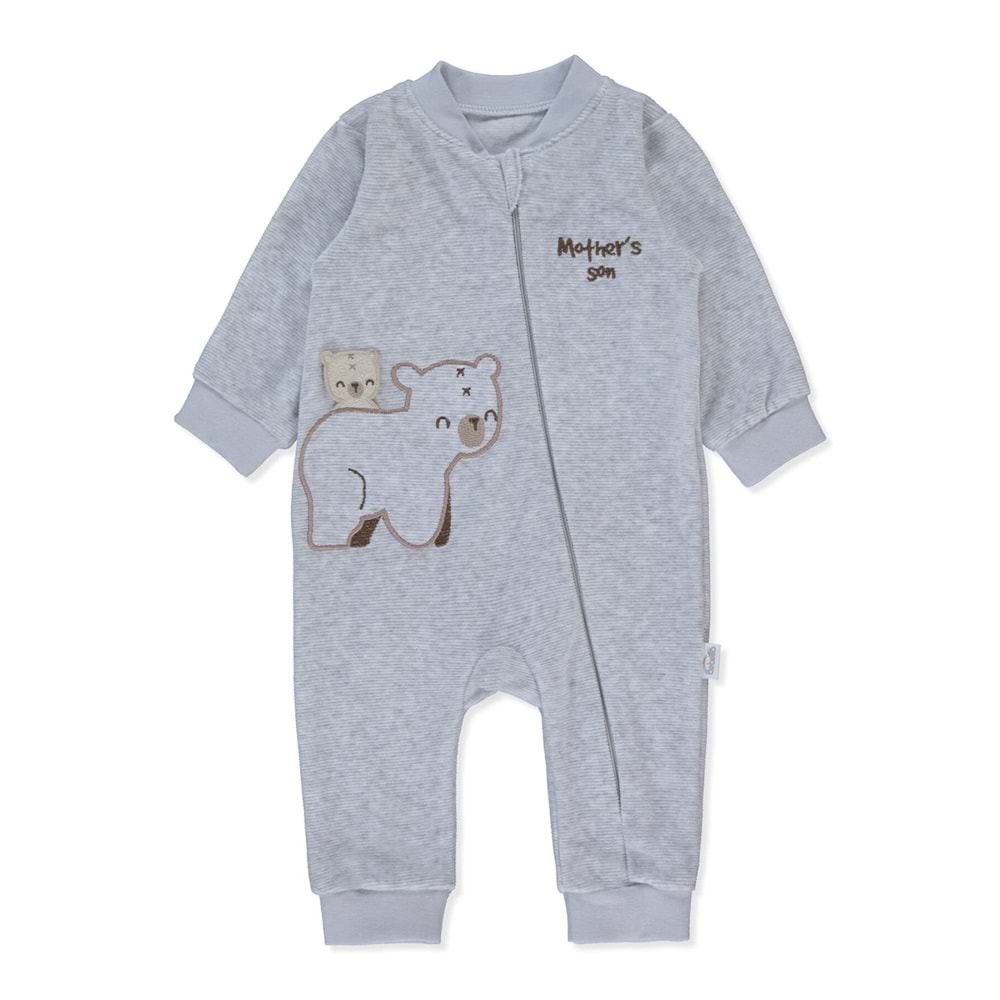 Bebetto T-3607 Kadife Patiksiz Tulum