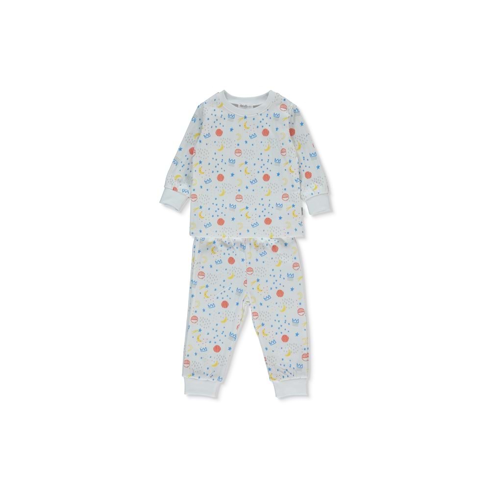 Bebetto F-1362 İnterlok Patiksiz 2li Pijama Takımı