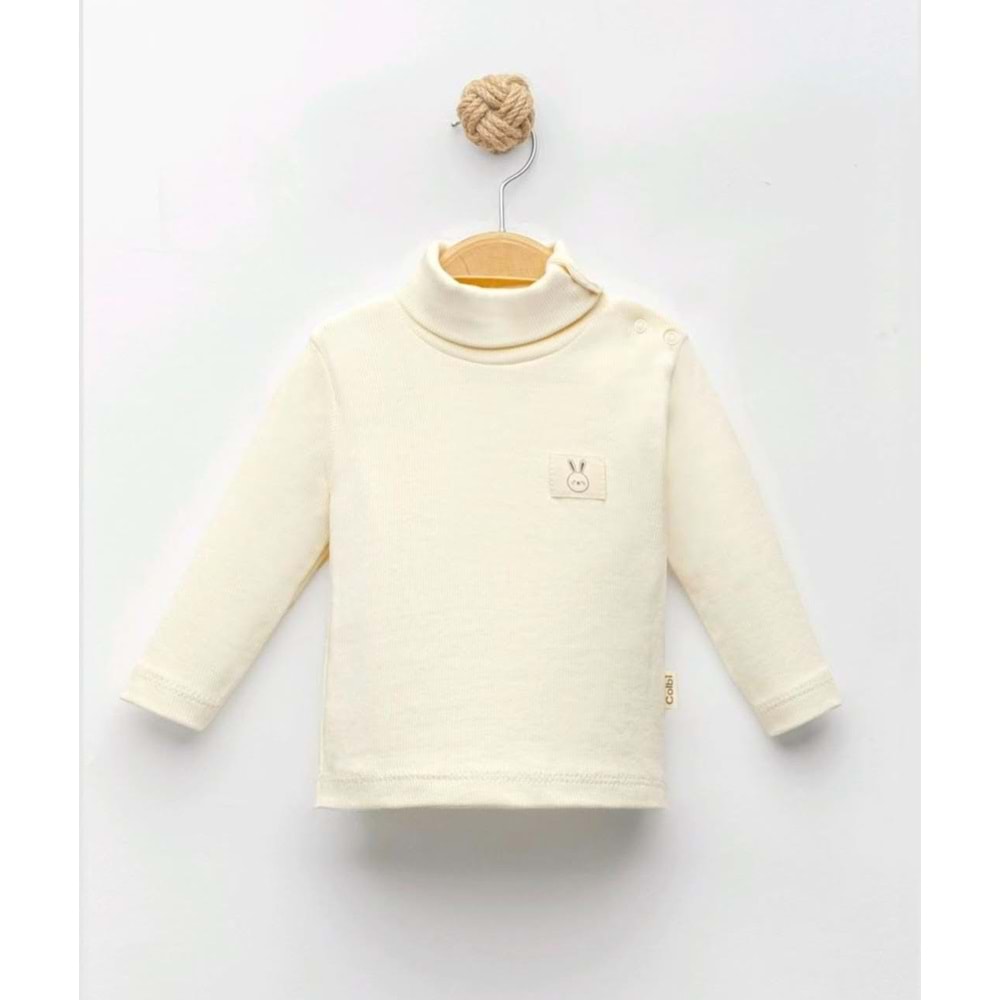 Colbi Baby 2086 Kaşkorse Tam Balıkçı Sweat 6-9 Ay Ekru