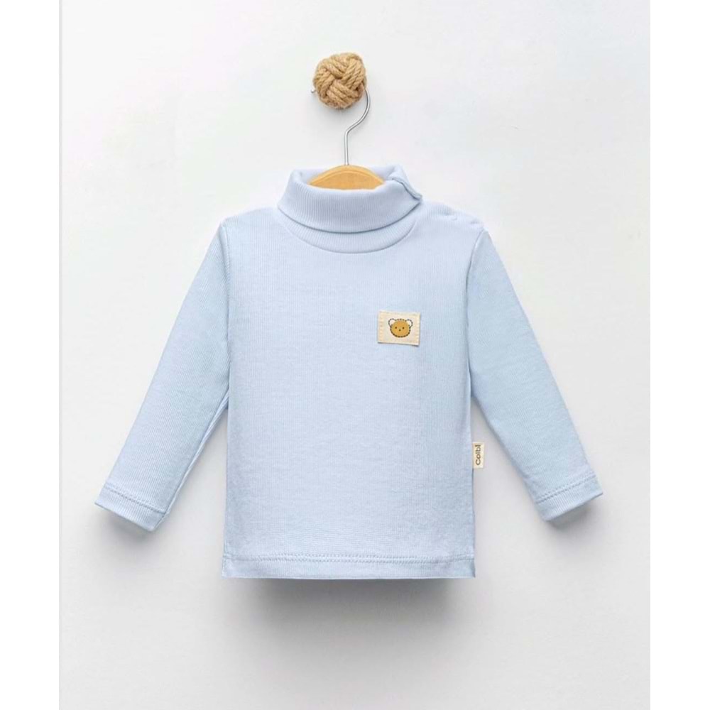 Colbi Baby 2086 Kaşkorse Tam Balıkçı Sweat 9-12 Ay Mavi