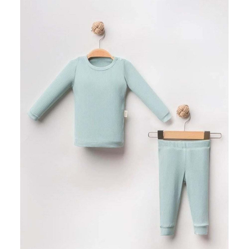 Colbi Baby 4056 Modal 2'li Takım 6-9 Ay Yeşil