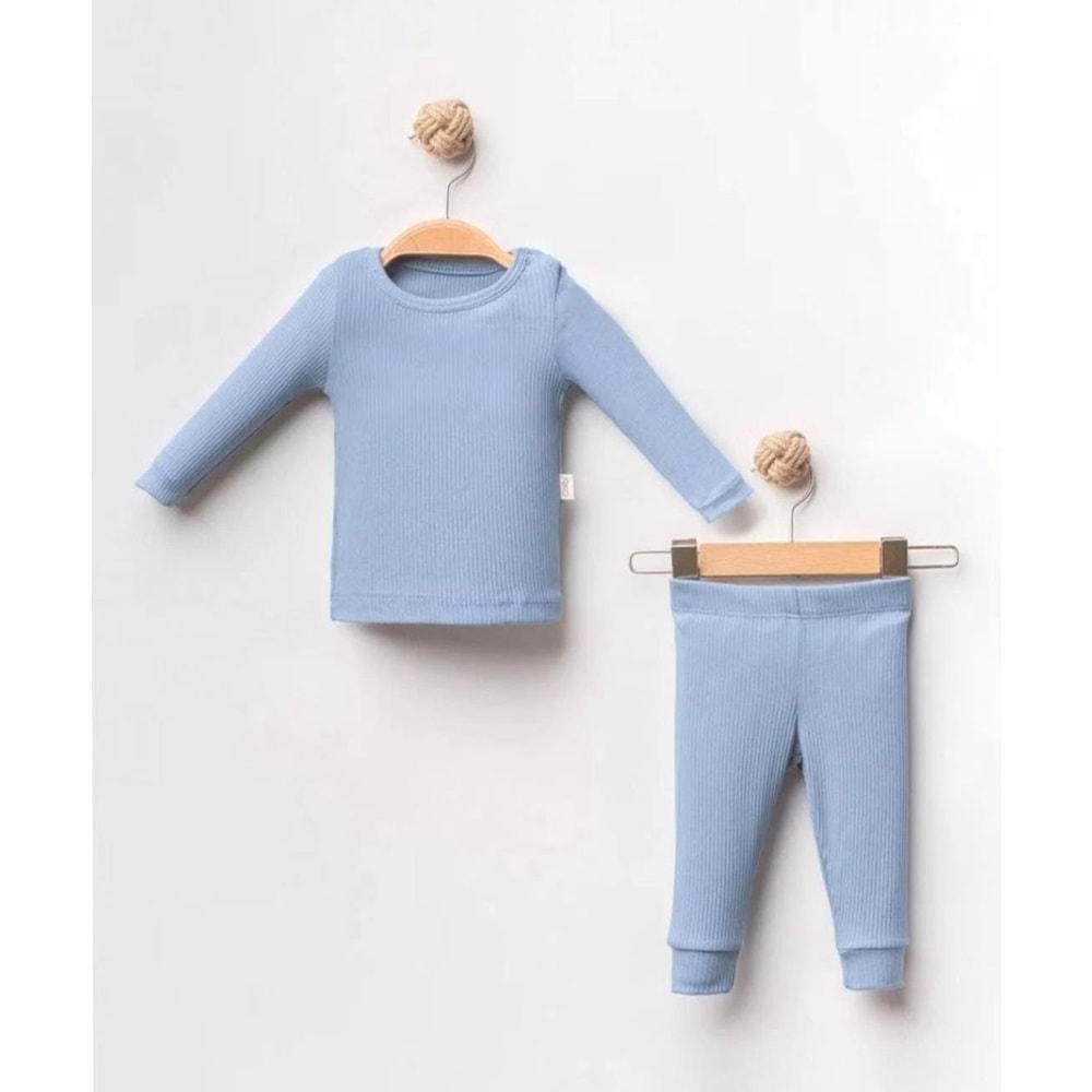 Colbi Baby 4056 Modal 2'li Takım 6-9 Ay Mavi