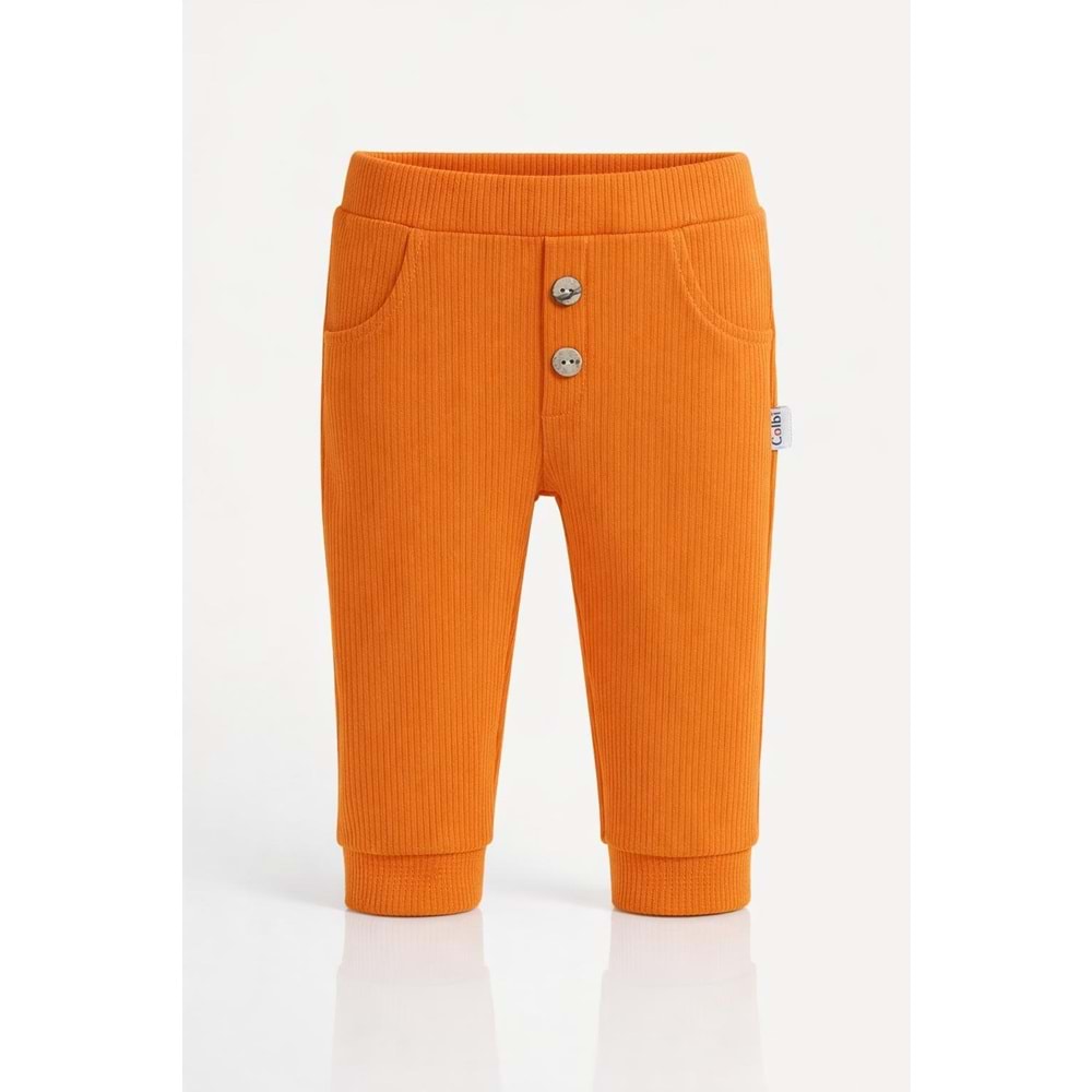 Colbi Baby 2061 Modal Cepli Düğmeli Pantolon 3-6 Ay Turuncu
