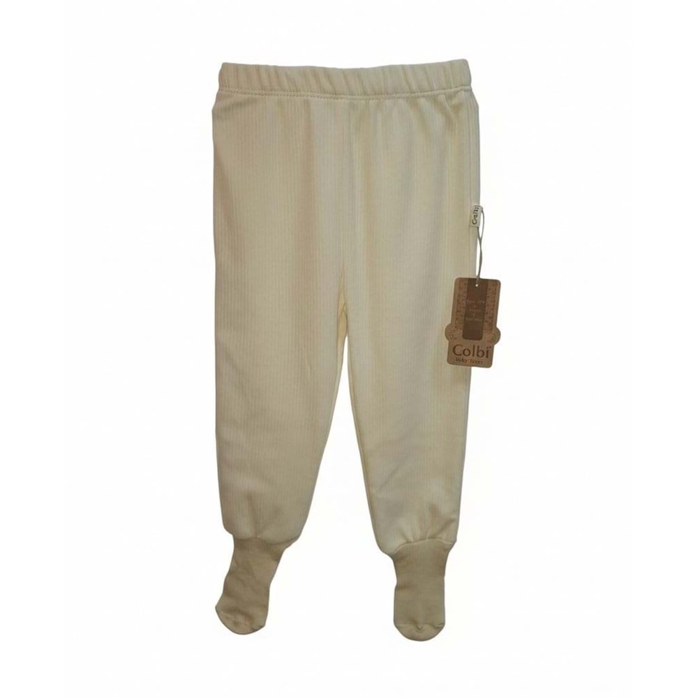 Colbi Baby 1007 Çoraplı Tek Alt 9-12 Ay Ekru