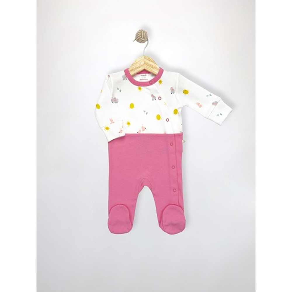 Minipolo Kavaklı Kız Bebek Tulum