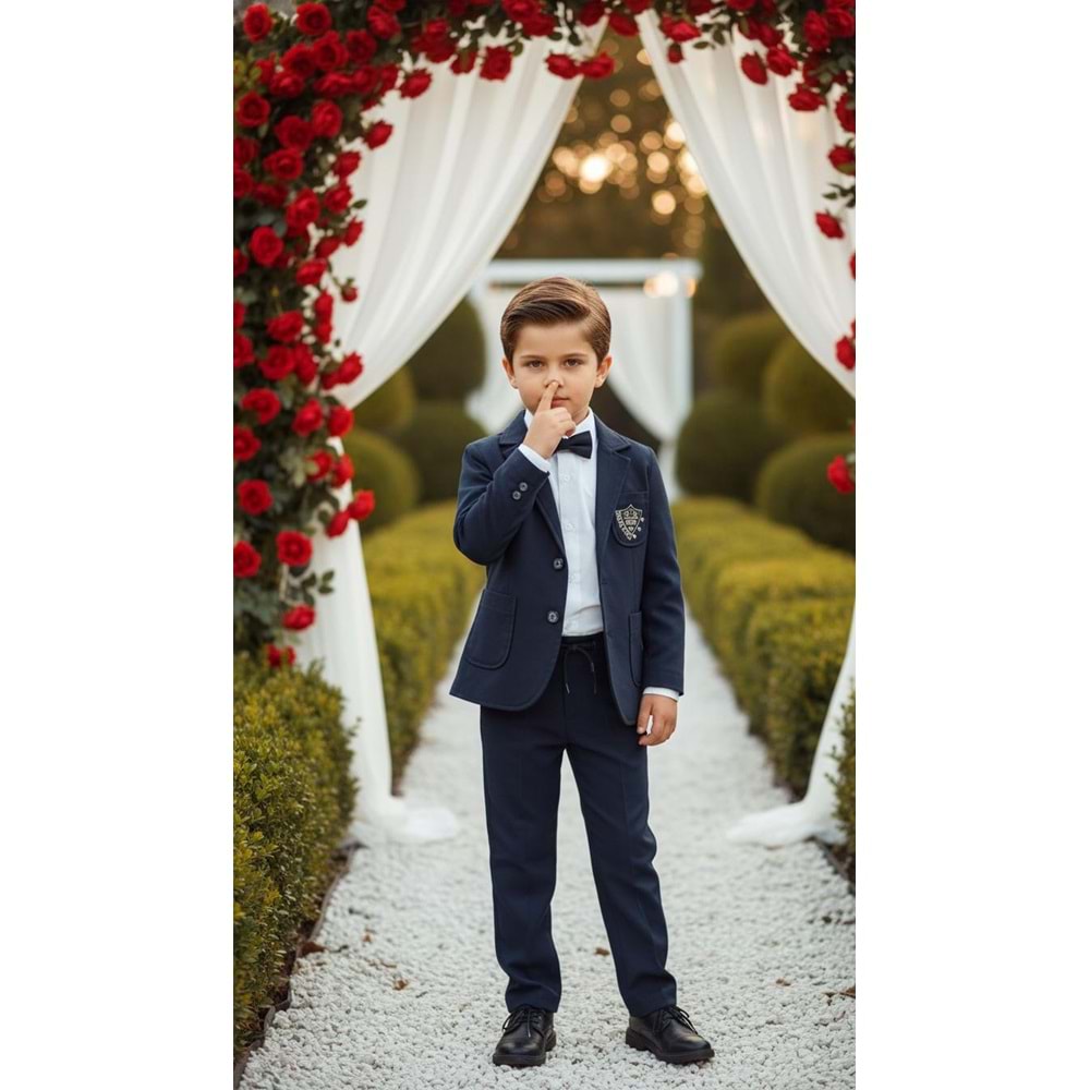 Weeny Kids 1631 3lü Erkek Takım 8 Yaş LACİVERT