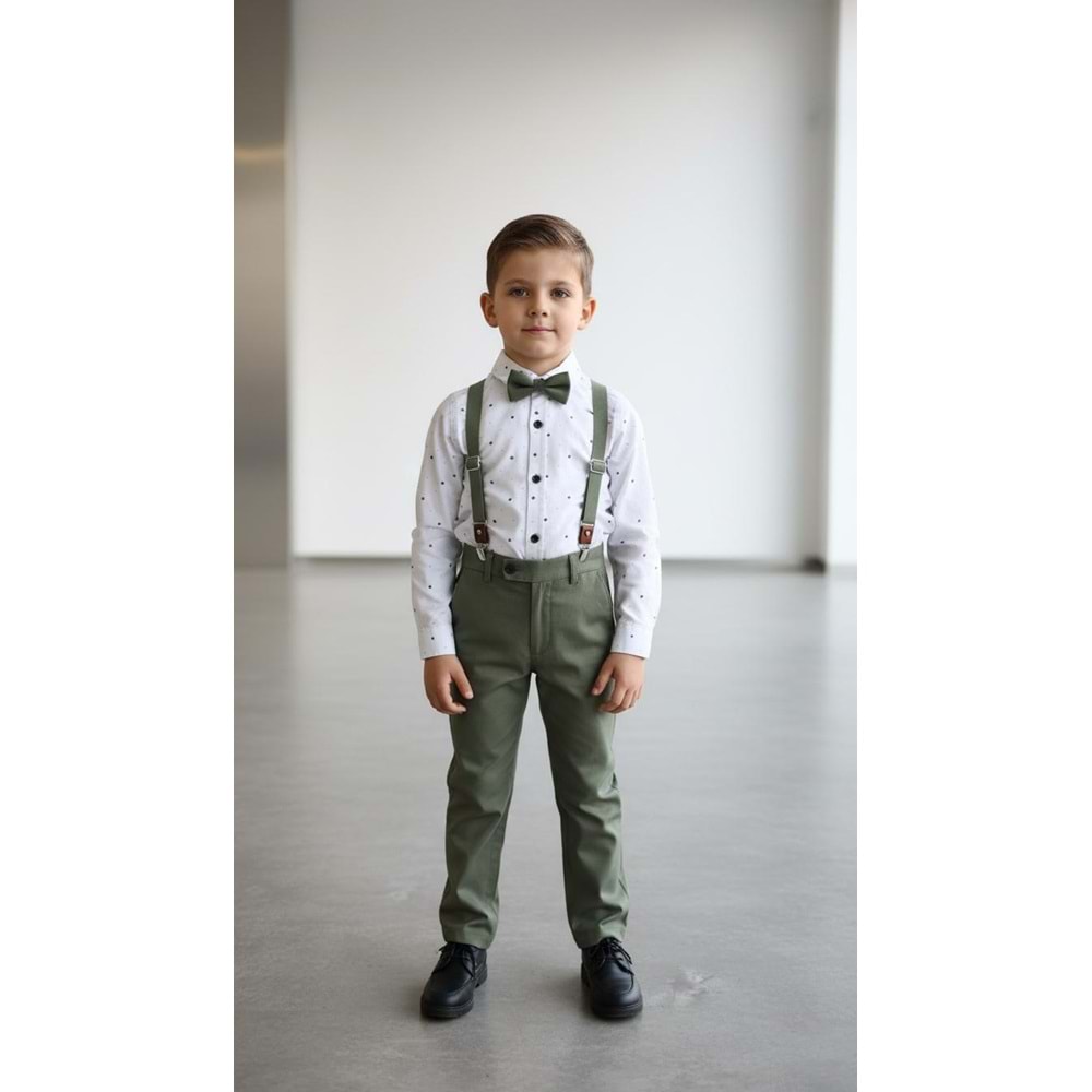 Lorio Kids 716 Desenli Salopetli Takım