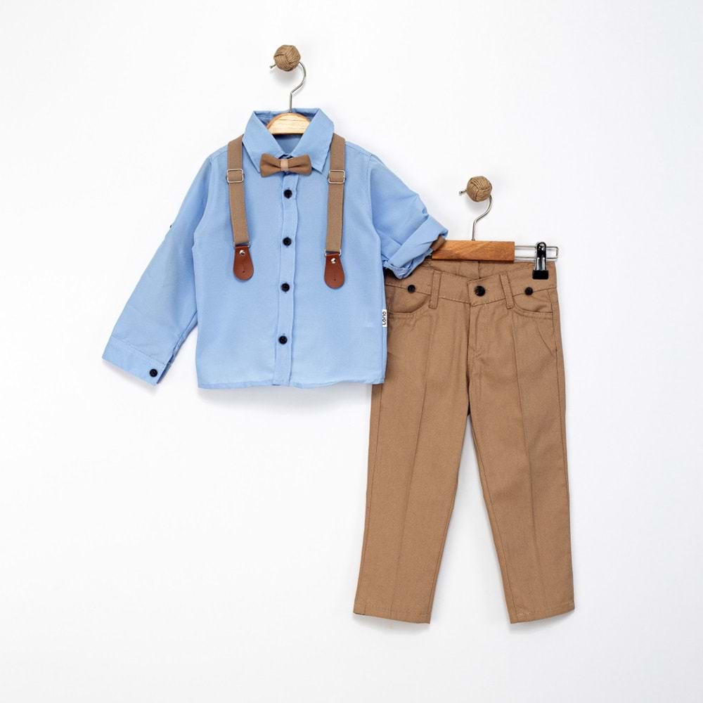 Lorio Kids 728 Desensiz Salopetli Takım