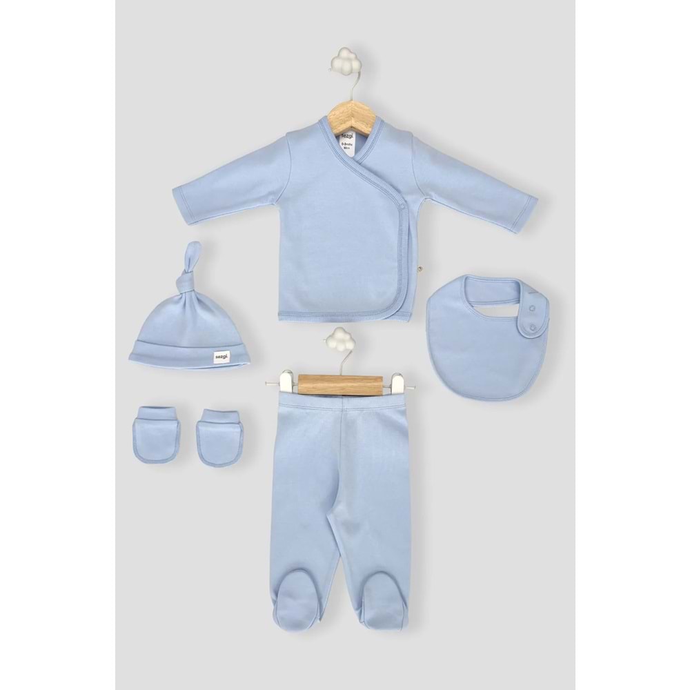 Sezgi Baby 5li Hastane Çıkışı YENİDOĞAN MAVİ