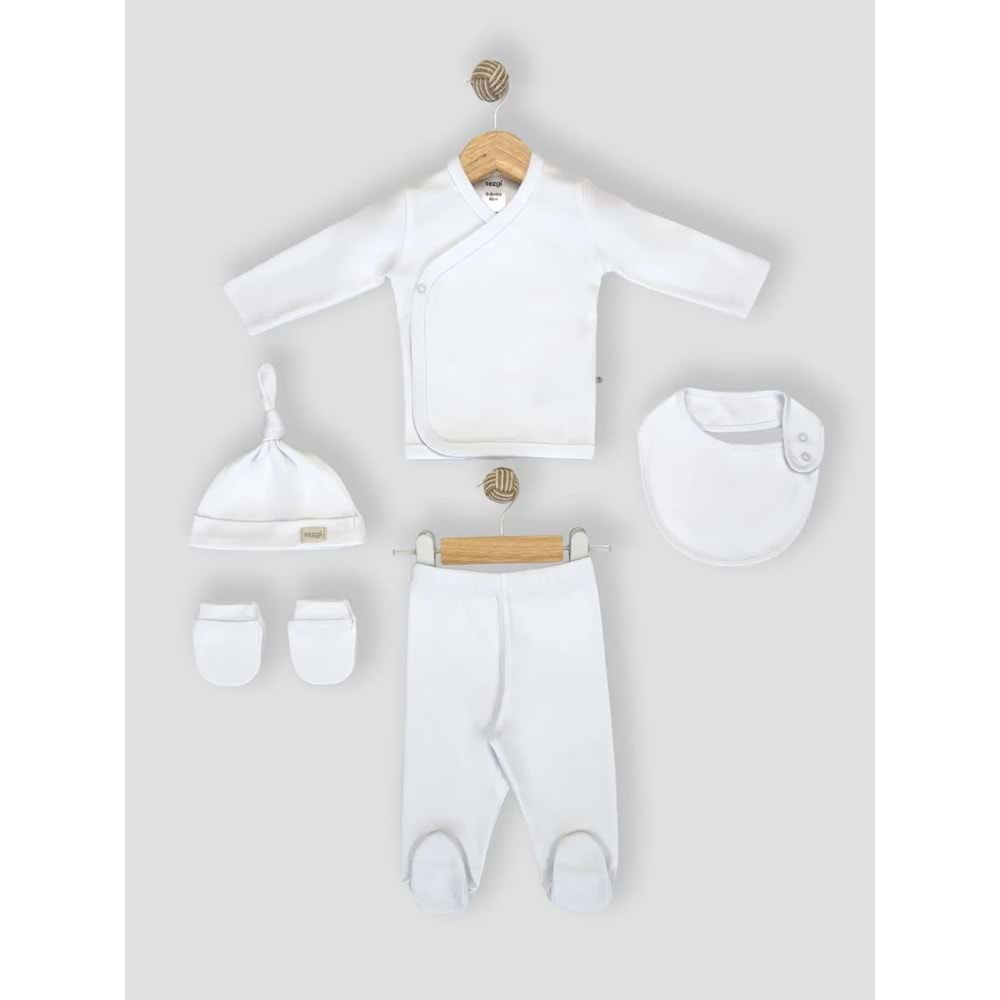 Sezgi Baby 5li Hastane Çıkışı YENİDOĞAN BEYAZ