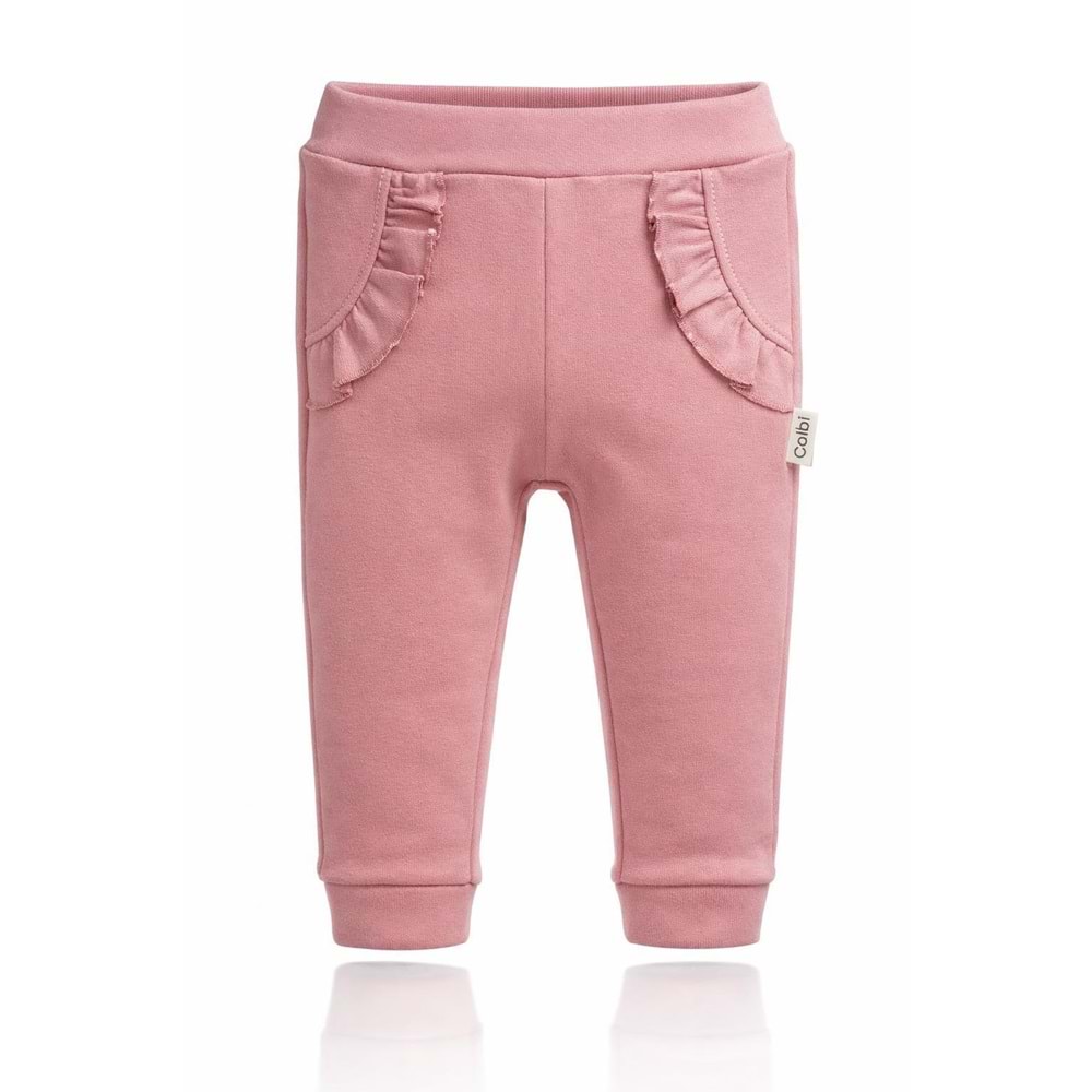 Colbi Baby 1057 Cebi Fırfırlı Pantolon 0-3 Ay Gül Kurusu