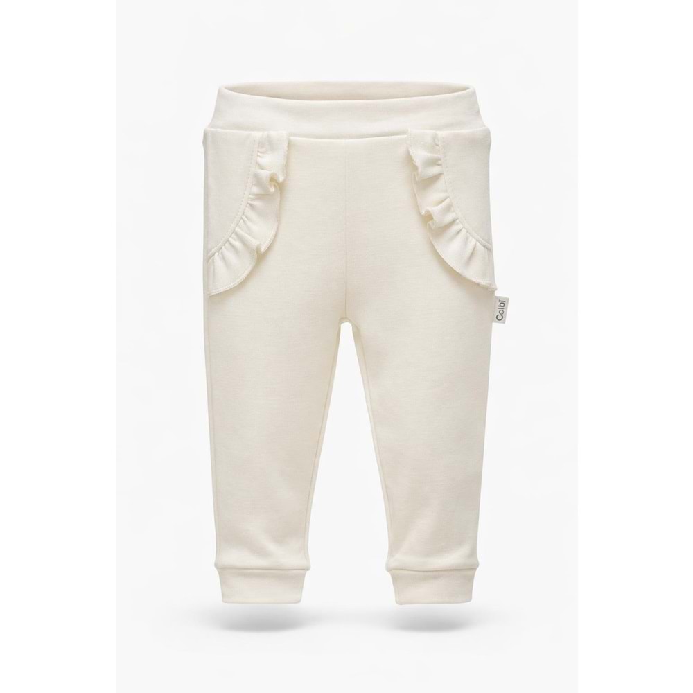 Colbi Baby 1058 Cebi Fırfırlı Pantolon 18-24 Ay Ekru