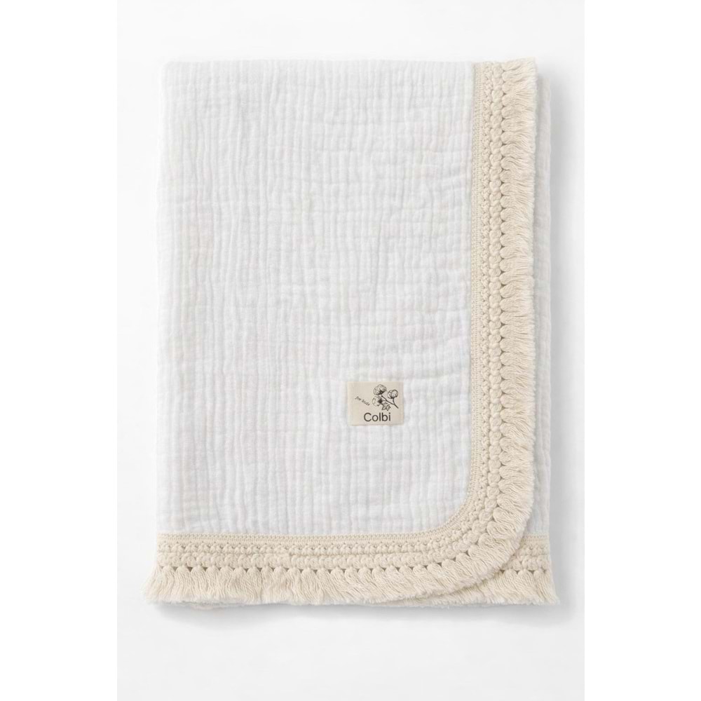 Colbi Baby 5116 Duster Battaniye 90x90 Beyaz