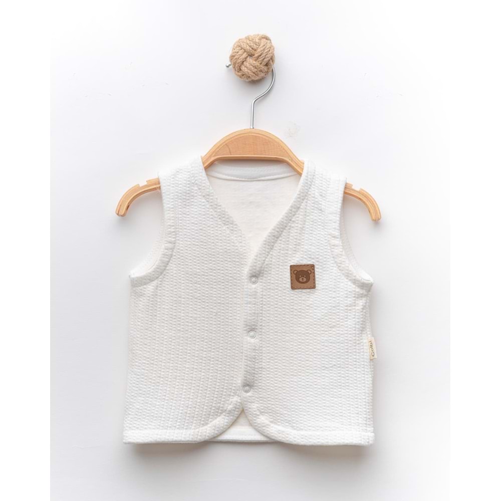 Colbi Baby 1050 Jakarlı Deri Armalı Yelek