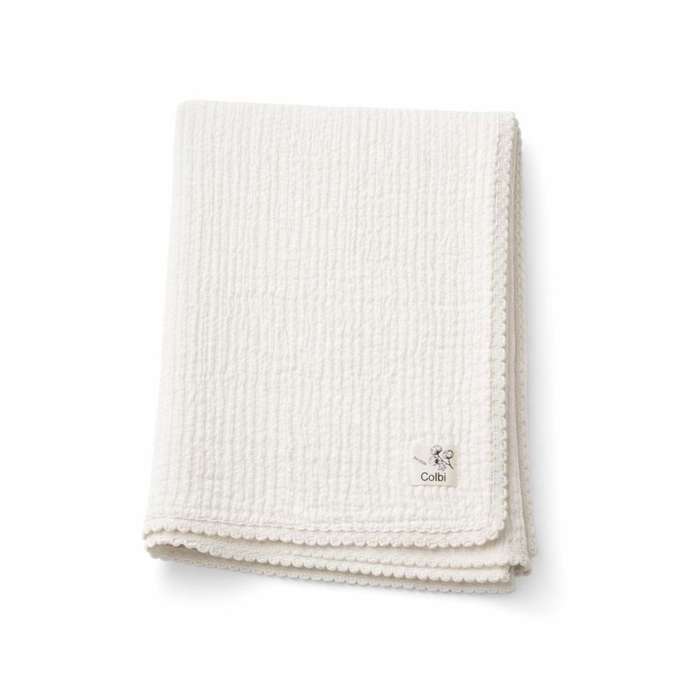 Colbi Baby 5108 Müslin Çift Kat İnce Fistolu Battaniye 90x100 BEJ