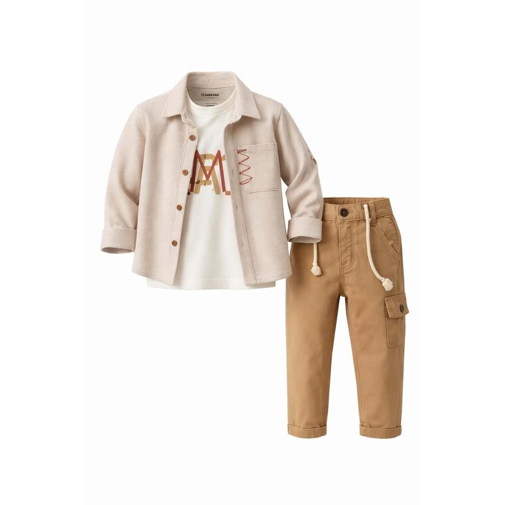 Karavan Baby 7738 Erkek 3lü Takım