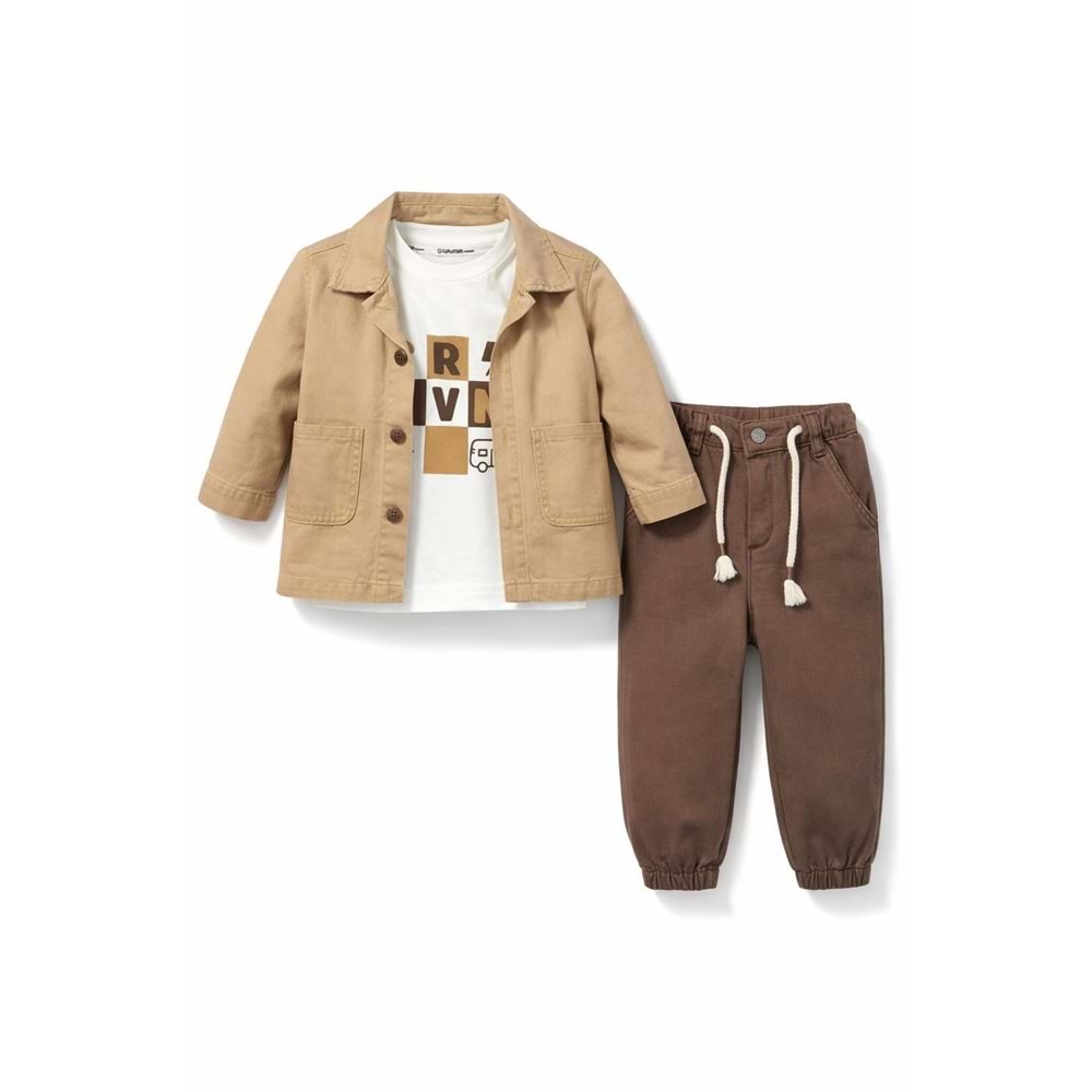 Karavan Baby 7740 Erkek 3lü Takım