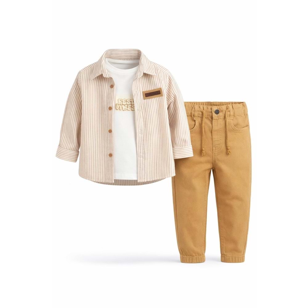 Karavan Baby 7749 Erkek 3lü Takım