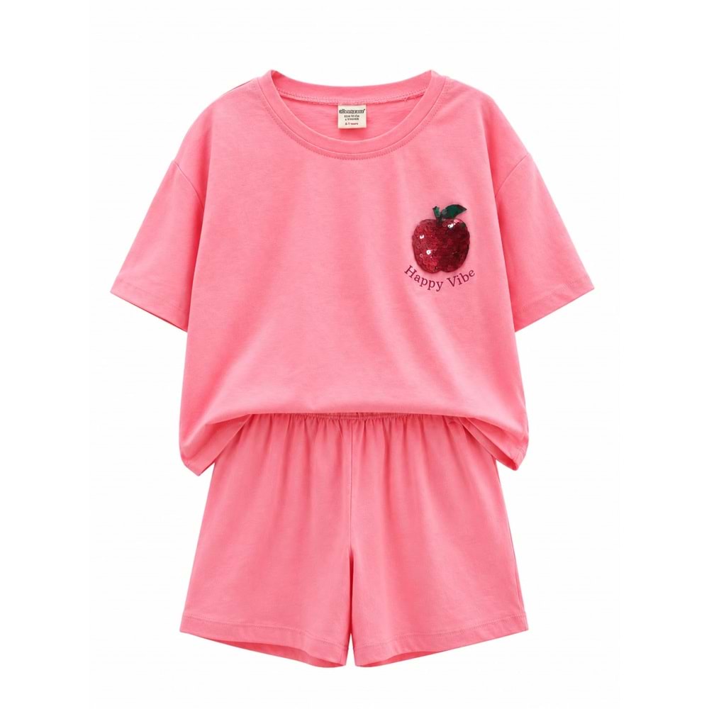 Divonette 4263-8 Şortlu 2li Takım 9-10 Yaş NEON PEMBE