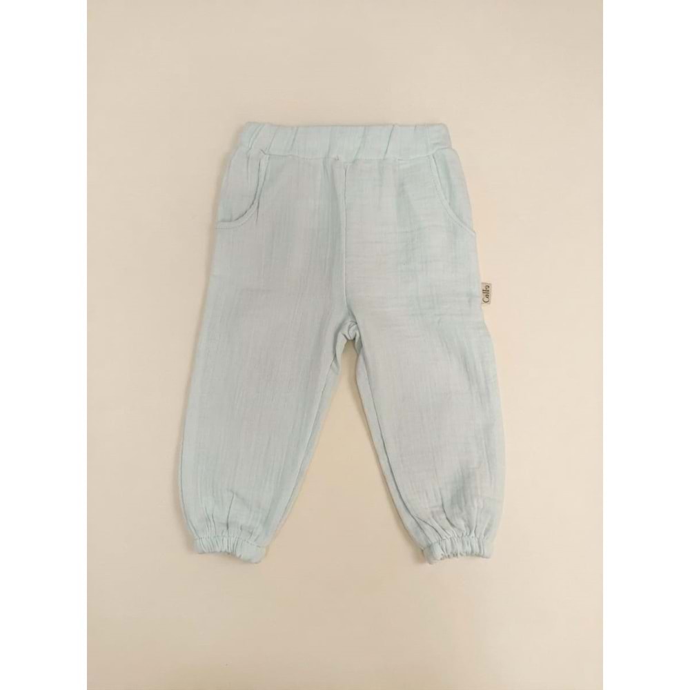 Colbi Baby 5146 Müslin Tek Pantolon 3-6 AY MAVİ