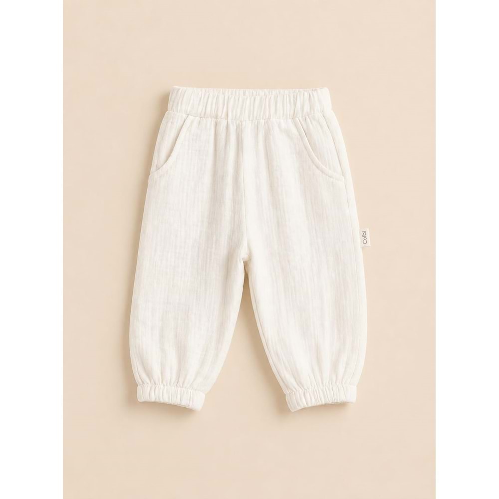 Colbi Baby 5146 Müslin Tek Pantolon 12-18 AY EKRU