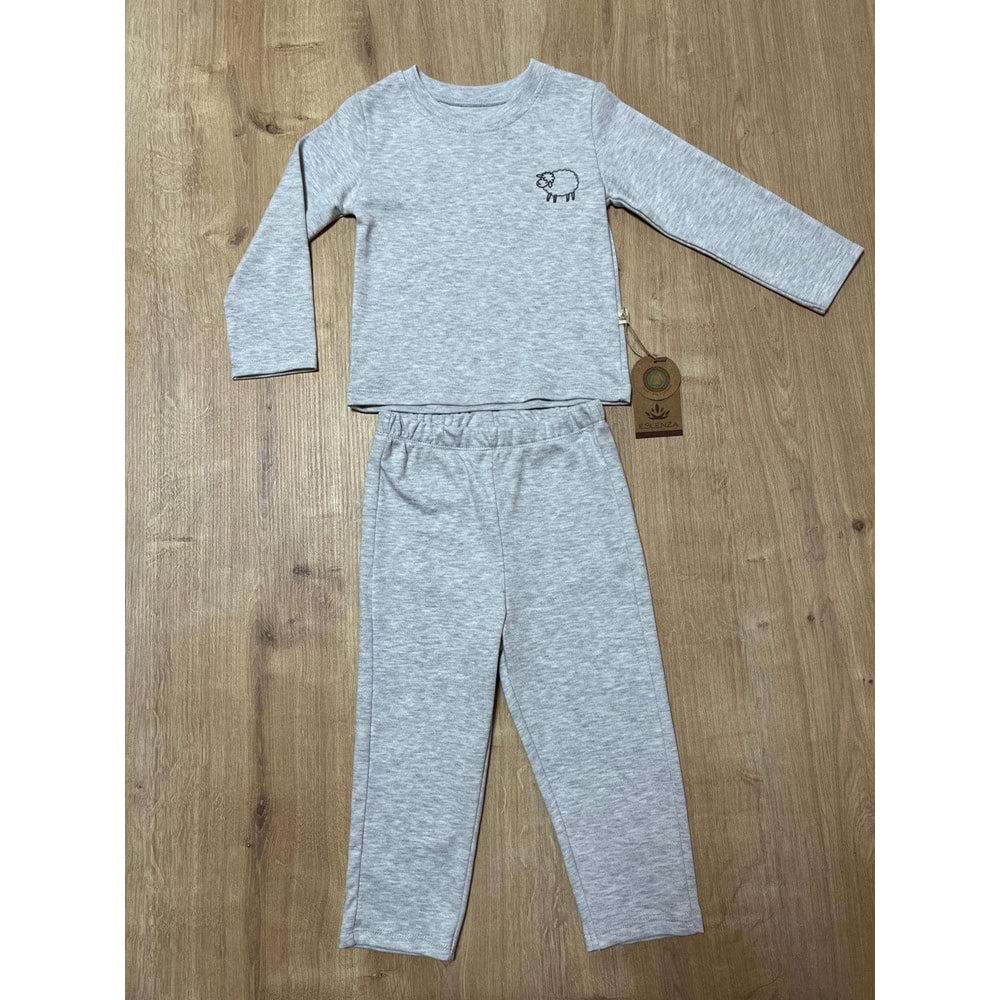 Eslenza Baby ESL-2218 2li Pijama Takımı 6 YAŞ GRİ