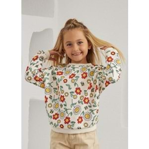 Cichlid 3601-017 Baskılı Çocuk Sweatshirt