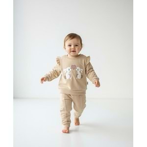 Piccola Mia Tavşan Nakışlı 2li Takım