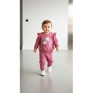 Piccola Mia Parlak Yıldız Nakışlı 2li Takım