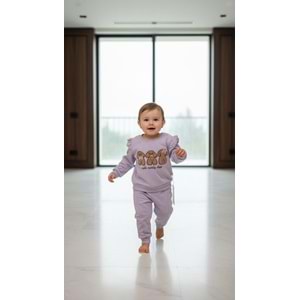 Piccola Mia Köpek Nakışlı 2li Takım