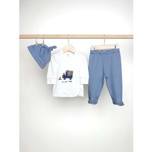 Minipolo Ulaş 3lü Erkek Zıbın Seti