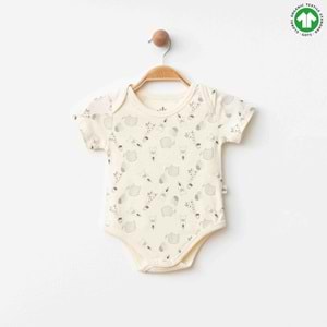 Eslenza Baby Esl-0033 Kısa Kol Çıtçıtlı Badi 9 Ay Yeşil