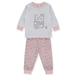 Bebetto F-1363 İnterlok Patiksiz 2li Pijama Takımı