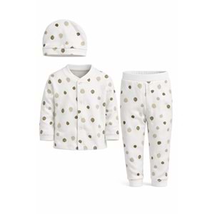 Colbi Baby 4055-1 Uçan Balon Şapkalı 3'lü Takım