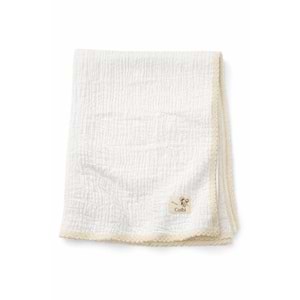 Colbi Baby 5108 Müslin Çift Kat İnce Fistolu Battaniye 90x100 BEYAZ
