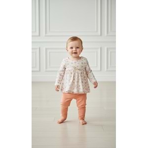 Pandax 1021 Çiçek Aksesuarlı Taytlı Takım