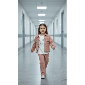 Ecoo 3664 Kedi Nakış Detaylı 3lü Takım